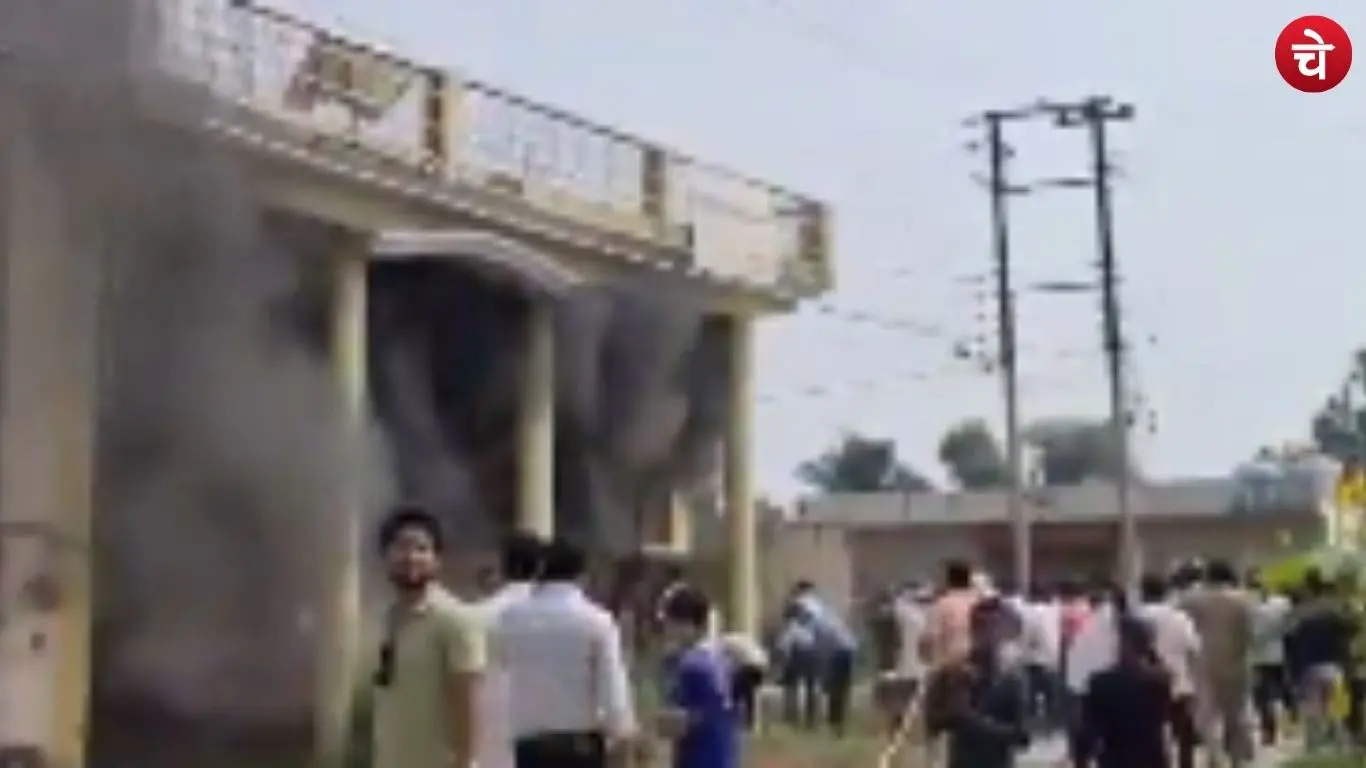 Fire breaks out at a footwear warehouse in Kamrauli, Amethi